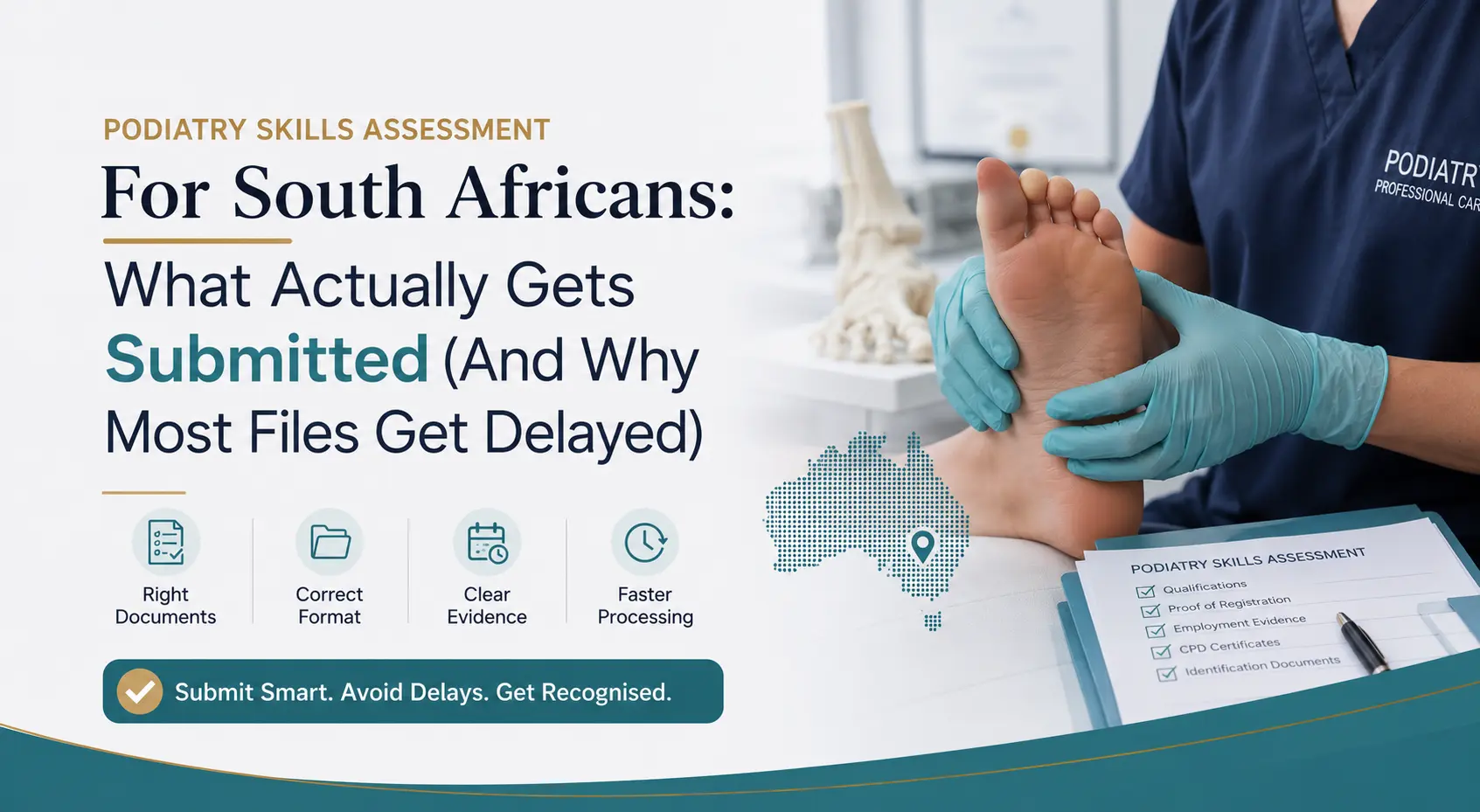 Podiatry Skills Assessment for South Africans: What Actually Gets Submitted (And Why Most Files Get Delayed)
