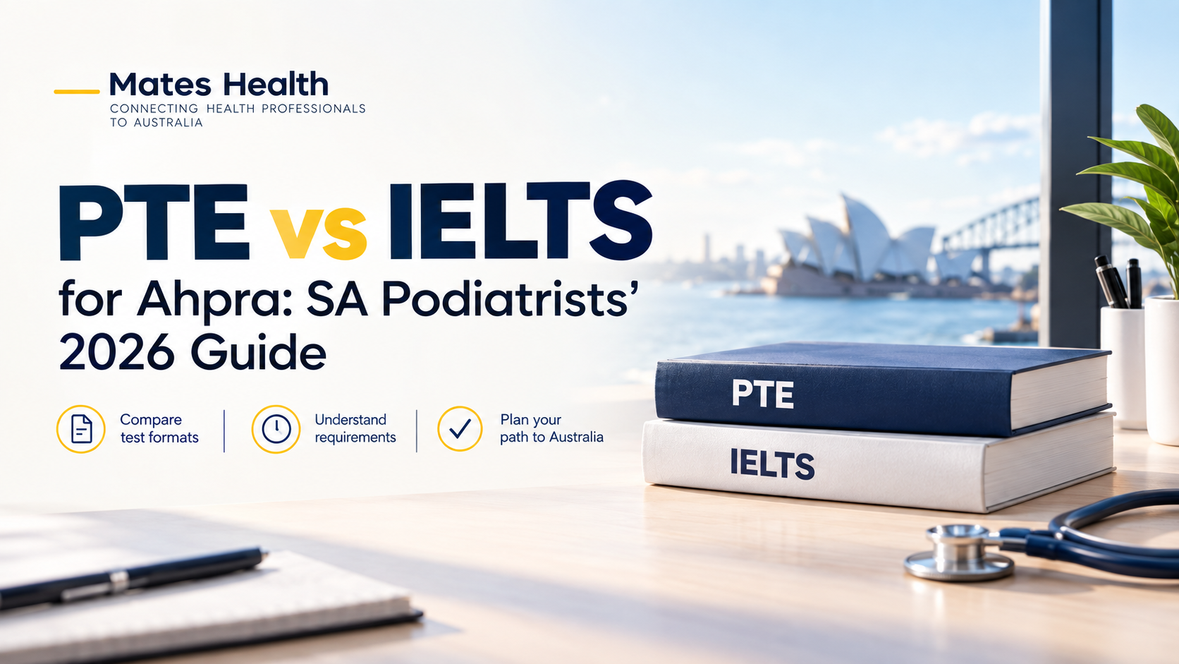 PTE vs IELTS for Ahpra: SA Podiatrists' 2026 Guide